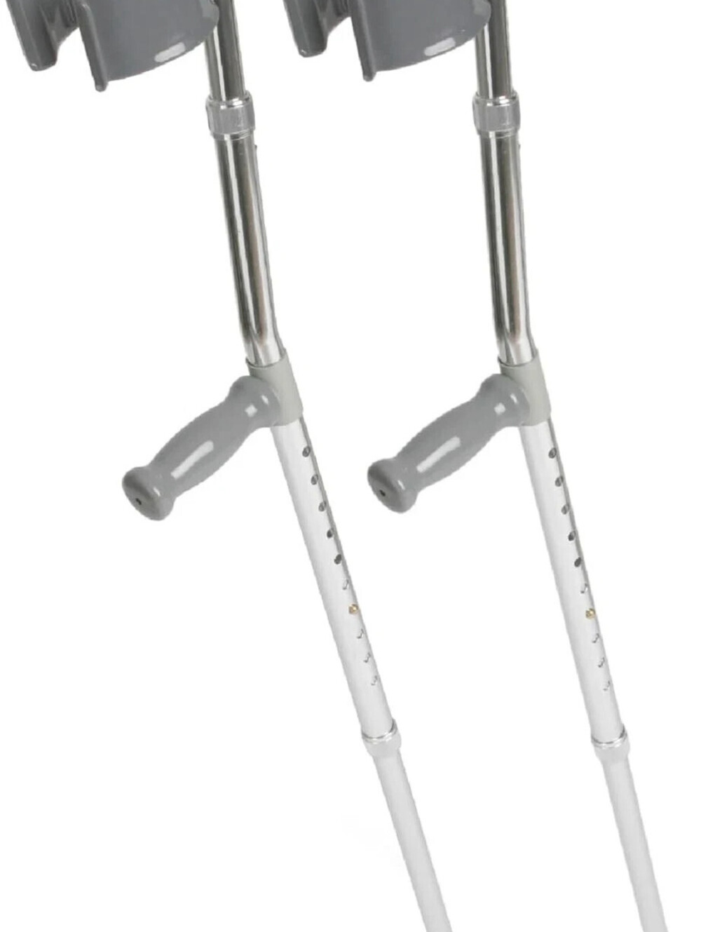 Pack of 2 Medline Aluminum Forearm Crutches for Adults